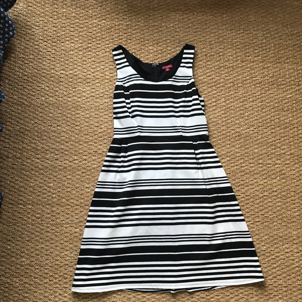 Black and white stripped Merona Dress